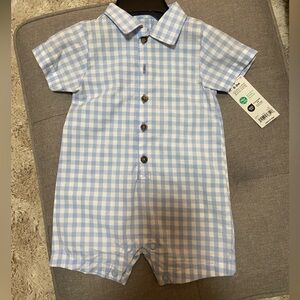 Baby boy plaid jumpsuit